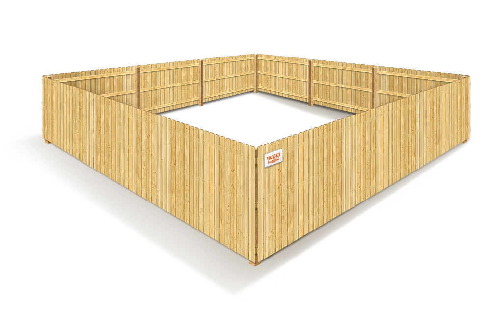 example of a wood privacy fence in Toronto Ontario