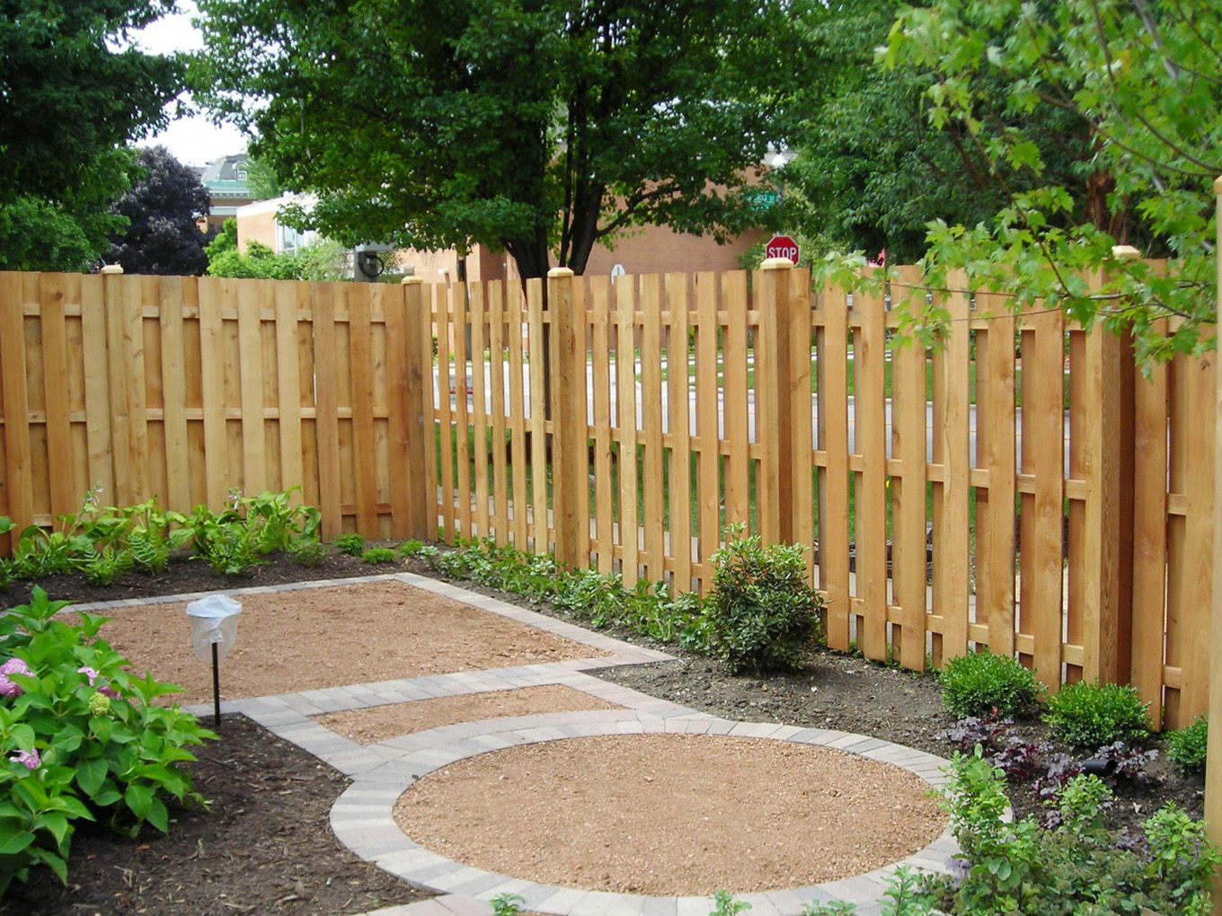 Etobicoke ON Shadowbox style wood fence